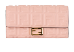 Fendi Baguette Continental Wallet, Leather, Pink, 2381835, B, 4*